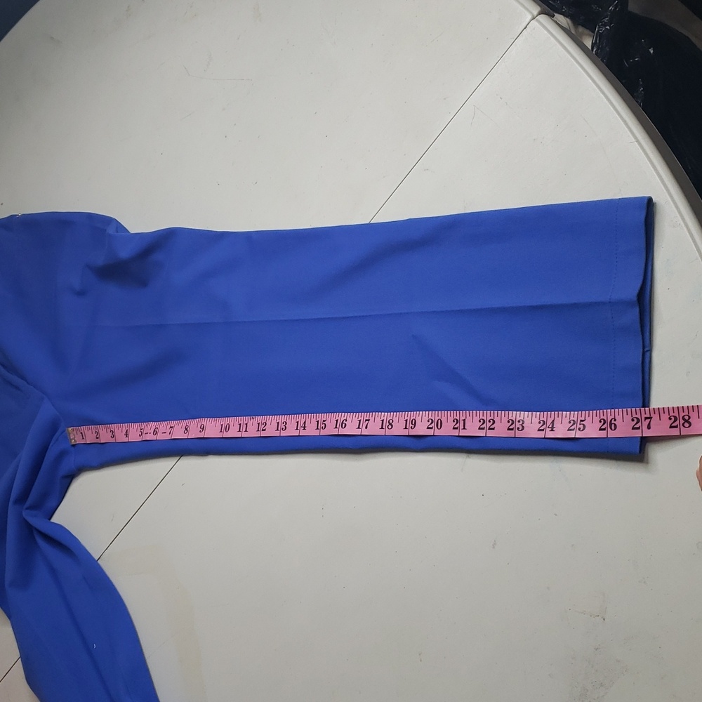 Vintage St. John Sport Womens Straigt Leg Pants Size 2 Blue Old Money 80s Career - Picture 13 of 15